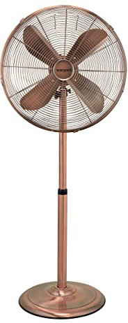 Beper VE.111 Ventilador de pie estilo retro vintage, 50 W, 3 Velocidades, Cobre