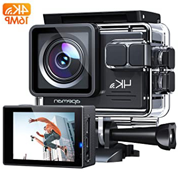 APEMAN Cámara Deportiva A79, 4K Wi-Fi 20MP Cámara de Accion Sumergible Acuatica de 40M con Micrófono Externo y Control Remoto, Funciones Anti-Shaking y Slow Motion