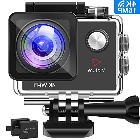 Victure AC600 Camara Deportiva 4k WiFi 16MP Impermeable Cámara Acción Deporte Acuatica Agua de 30m