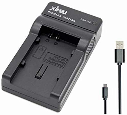 Lemix (BP808) Cargador USB Ultra Slim para baterías Canon BP-808 / BP-809 / BP-819 / BP-820 / BP-828 y para Modelos (enumerados a continuación) Canon Series Legria & Vixia