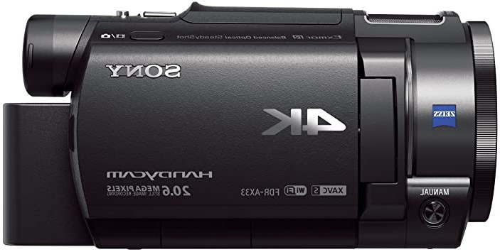 Sony Handycam FDR-AX33 4KUHD - Videocámara (pantalla de 3", zoom óptico 10x, estabilizador óptico), negro