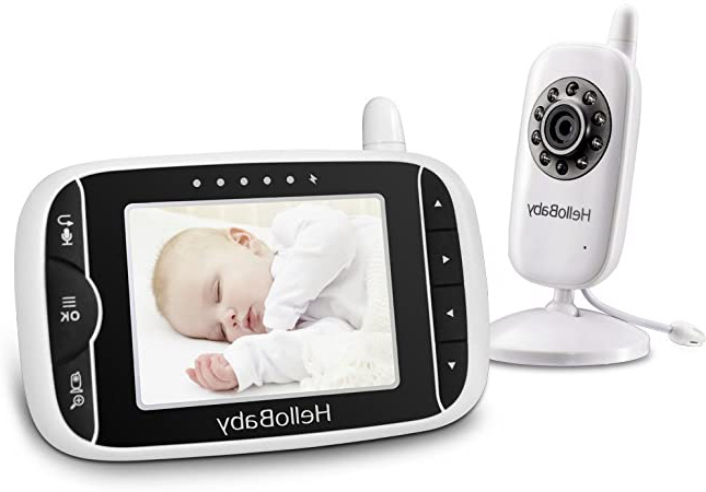 HelloBaby HB32 Monitor Inalámbrico de Vídeo con Cámara Digital, Vigilancia de la Temperatura de Visión Nocturnay 2 Way Talkback System