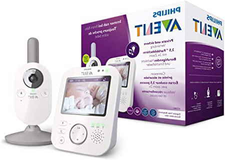 Philips AVENT Baby monitor SCD843/26 video-monitor para bebés 300 m FHSS Blanco - Vigilabebé (300 m, 50 m, FHSS, 2.4 GHz, Blanco, 8,89 cm (3.5"))