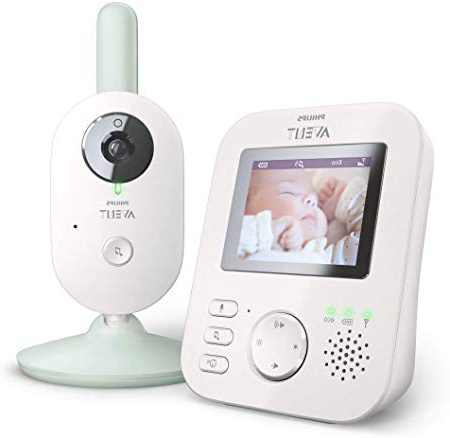 Philips AVENT Baby monitor SCD831/26 video-monitor para bebés 300 m FHSS Blanco - Vigilabebé (300 m, 50 m, FHSS, 2.4 GHz, Blanco, 6,86 cm (2.7"))