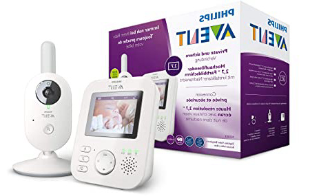 Philips AVENT Baby monitor SCD833/26 video-monitor para bebés 300 m FHSS Blanco - Vigilabebé (300 m, 50 m, FHSS, Blanco, 6,86 cm (2.7"), LCD)