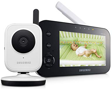 Samsung SEW-3040 - Vigilabebé (CMOS, 3 mm, 2X, 250m, M-JPEG, GFSK) Negro, Color Blanco