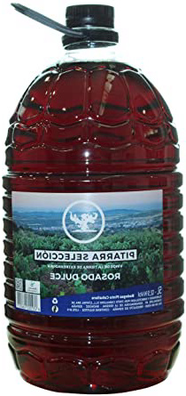 Garrafa de 5 litros vino pitarra rosado dulce de Esparragosa de la Serena