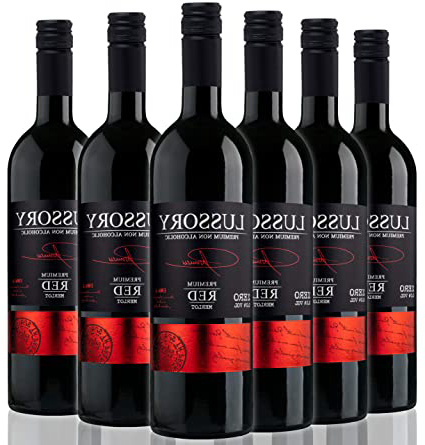 Lussory Merlot vino tinto sin alcohol caja de 6 ud