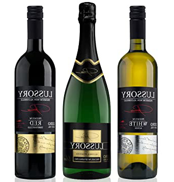 Vino desalcoholizado - LUSSORY - Blanco+Tinto+Espumoso (Lote de 3botellas x0,75) SIN ALCOHOL