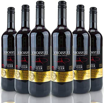 Lussory Vino Rojo - Paquete de 6 x 750 ml - Total: 4500 ml