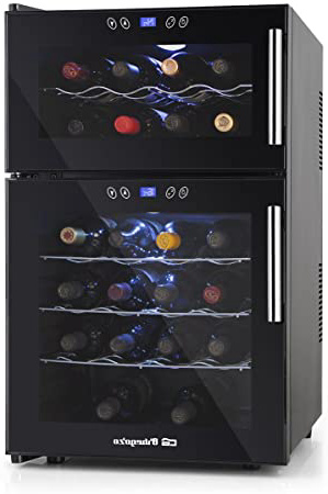 
                
                    
                    
                

                
                    
                    
                        Orbegozo VT 2410 Vinoteca de 24 botellas, dos zonas de temperatura, 140 W de potencia, 52 litros de volumen, display digital, panel de control táctil, iluminación LED, 68 litros, Metal, Negro
                    
                

                
                    
                    
                
            