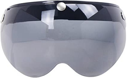 KKmoon Visera para Casco Motocicleta 3 Botones Homologado Universal