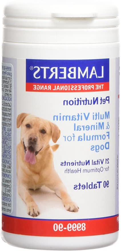 Lamberts Pet Nutrition para Perros, Combinación de Multivitaminas - 90 Tabletas