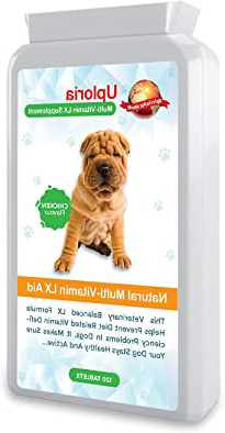 Preparado Multivitamínico Para Perros - 120 Comprimidos Masticables Con Sabor A Pollo | Estas Vitaminas Y Suplementos Para Perros Le Aseguran De Que Su Perro Se Mantenga Sano Y Activo
