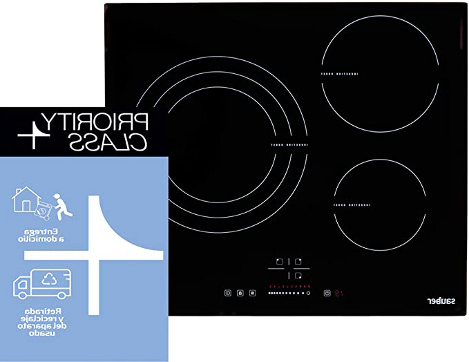 Sauber - Vitrocerámica de Inducción SEV03-3 zonas de cocción - Ancho: 60cm