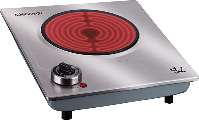 







Jata V531 Cocina eléctrica vitrocerámica 1 fuego, Una placa de 18 cm, Cuerpo de acero inoxidable, 1,200 W de potencia, Termostato regulable de temperatura, Extraplana






