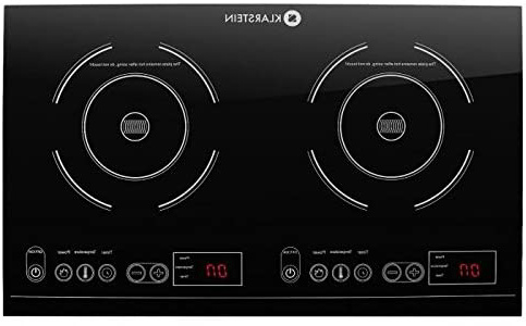 Klarstein VariCook XL Placa de inducción doble (3100W de potencia total, temporizador, botones táctiles, pantalla LED, diseño moderno)