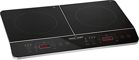 Proficook DKI 1067 501067 Placa de inducción doble portátil, 3500 W, Negro