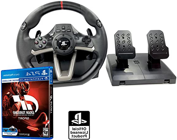 Volante y Pedales PS4 Licencia Original Playstation RWA Apex + Gran Turismo Sport GT Sport
