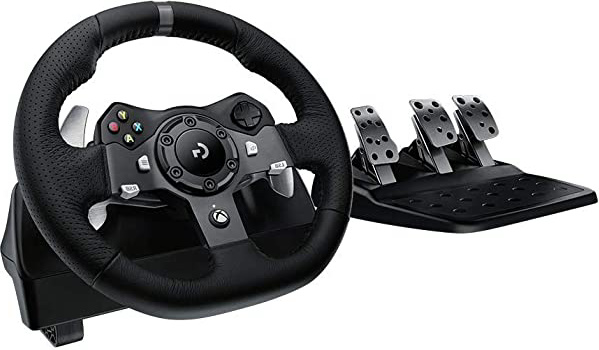 Logitech G920 - Volante para simulación de Carreras (Compatible con PS4, PS3 y PC, Volante sin Palanca incluida) Color Negro (Reacondicionado)