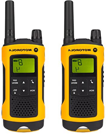 Motorola 59T80EXPACK - Walkie-talkie radio emisor y receptor PMR, amarillo