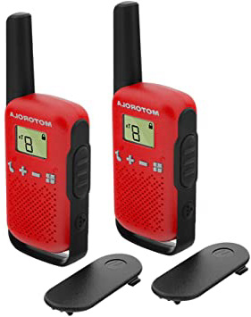 Motorola T42 RED - Walkie Talkie PMR446, 16 Canales, Alcance 4 km, Rojo, 2 Unidades
