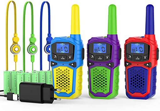 woktok Walkie Talkie para Niños 3 Pcs