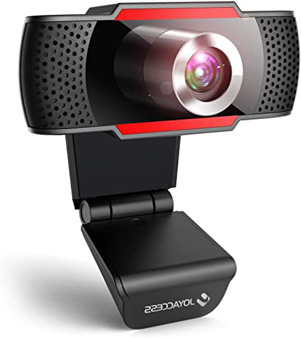 Webcam pc con micrófono, Web cámara 1080p con micrófono reducción de Ruido, Vista Gran Angular de 105º para transmisión en Streaming, conferencias en Zoom, Youtube, Skype, Compatible con Windows, Mac