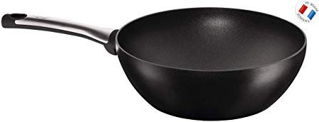 Tefal Expertise - Wok de aluminio de 28 cm, antiadherente con extra de titanio, aptas para todo tipo de cocinas incluido inducción