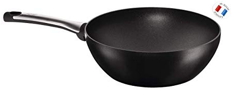Tefal Expertise - Wok de aluminio de 28 cm, antiadherente con extra de titanio, aptas para todo tipo de cocinas incluido inducción