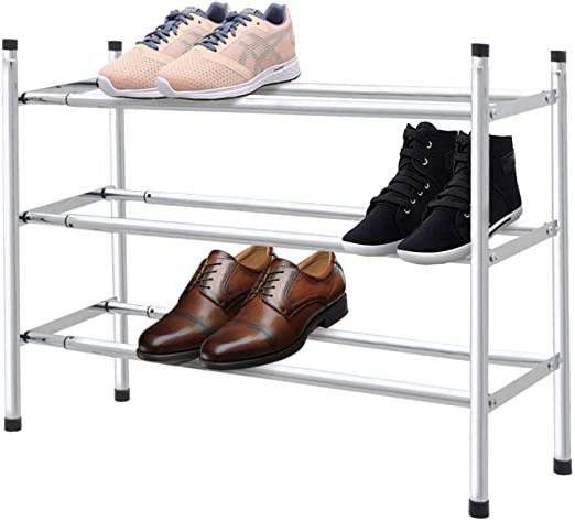 







ZAPATERO DE METAL ESTANTERIA PARA ZAPATOS EXTENSIBLE 62 A 115 CM 3 BALDAS HASTA 18 PARES






