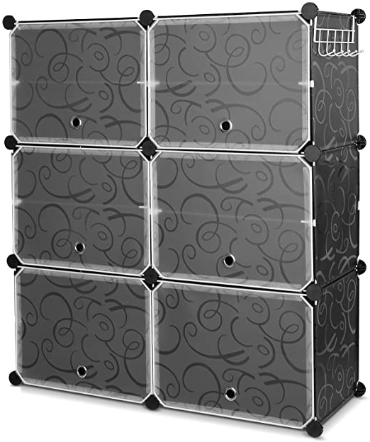 







Homfa Zapatero Modular Portátil Zapatero para 20 Pares Zapatos Organizador para Zapatos con 5 Ganchos de 6 Cubos 10 Estantes Negro 80x30x91cm






