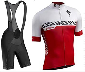 WOLFIRE WF Traje de Ciclismo para Hombre de Equipos. Culotte y Maillot. con 5D Gel Pad. para MTB, Spinning, Bicicleta de Carretera