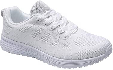 Decai Mujeres Zapatillas de Deportivos de Running para Mujer Gimnasia Ligero Sneakers Malla Transpirable con Cordones Zapatillas Deportivas para Correr Fitness Atlético Caminar Zapatos