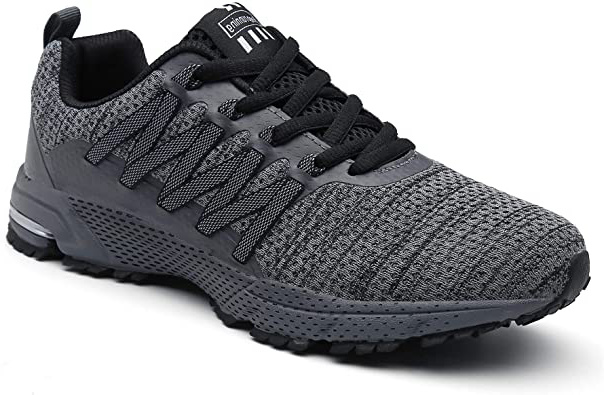 SOLLOMENSI Zapatillas de Deporte Hombres Running Zapatos para Correr Gimnasio Sneakers Deportivas Padel Transpirables Casual Montaña