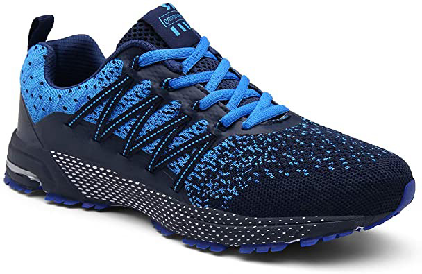 SOLLOMENSI Zapatillas de Deporte Hombres Running Zapatos para Correr Gimnasio Sneakers Deportivas Padel Transpirables Casual Montaña