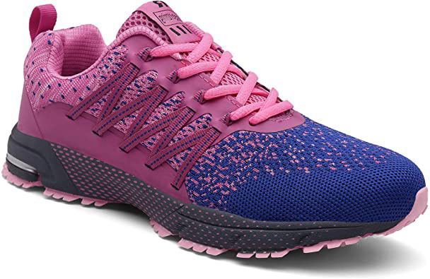 SOLLOMENSI Zapatillas de Deporte Hombres Running Zapatos para Correr Gimnasio Sneakers Deportivas Padel Transpirables Casual Montaña