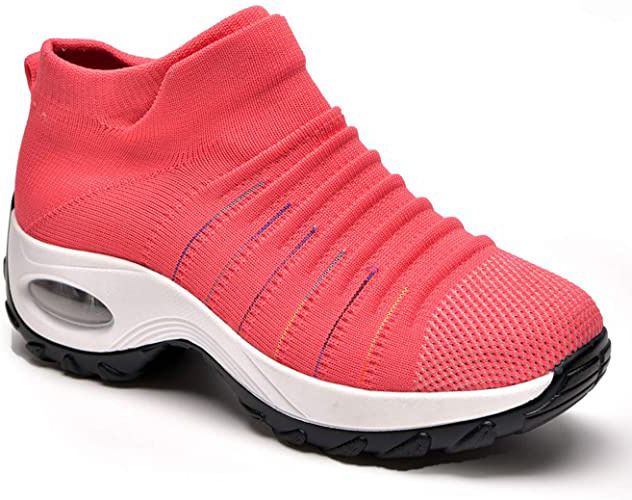 Zapatos Deporte Mujer Zapatillas Deportivas Correr Gimnasio Casual Zapatos para Caminar Mesh Running Transpirable Aumentar Más Altos Sneakers