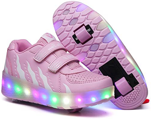 







Led Luces Zapatos con Ruedas para Pequeños Niño y Niña Automática Calzado de Skateboarding Deportes de Exterior Patines en Línea Brillante Mutilsport Aire Libre y Deporte Gimnasia Running Zapatillas






