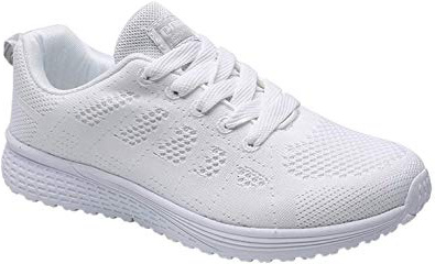 Decai Mujeres Zapatillas de Deportivos de Running para Mujer Gimnasia Ligero Sneakers Malla Transpirable con Cordones Zapatillas Deportivas para Correr Fitness Atlético Caminar Zapatos
