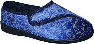 Zapatilla ortopédica para mujer, ajuste ancho, totalmente lavable