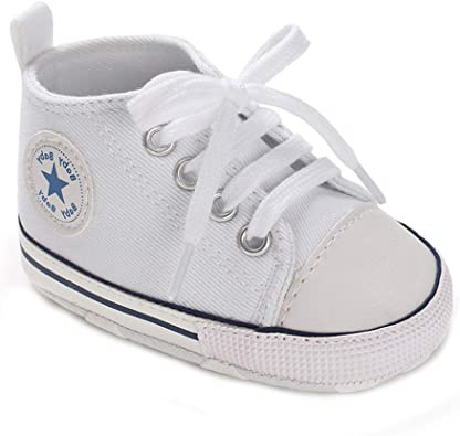 Zapatos para bebé Auxma La Zapatilla de Deporte Antideslizante del Zapato de Lona de la Zapatilla de Deporte para 3-6 6-12 12-18 M