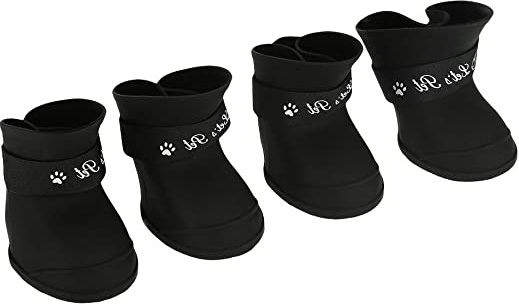 Fdit 4Pcs Lluvia Zapatos Perro