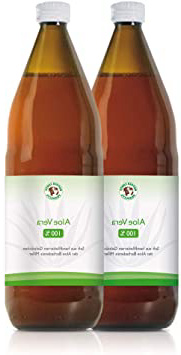 Jugo 100% orgánico de Aloe Vera | Fileteado a mano | Rico en ingredientes naturales | Promedio 1200 mg / l Aloverose | 2 x 1000ml